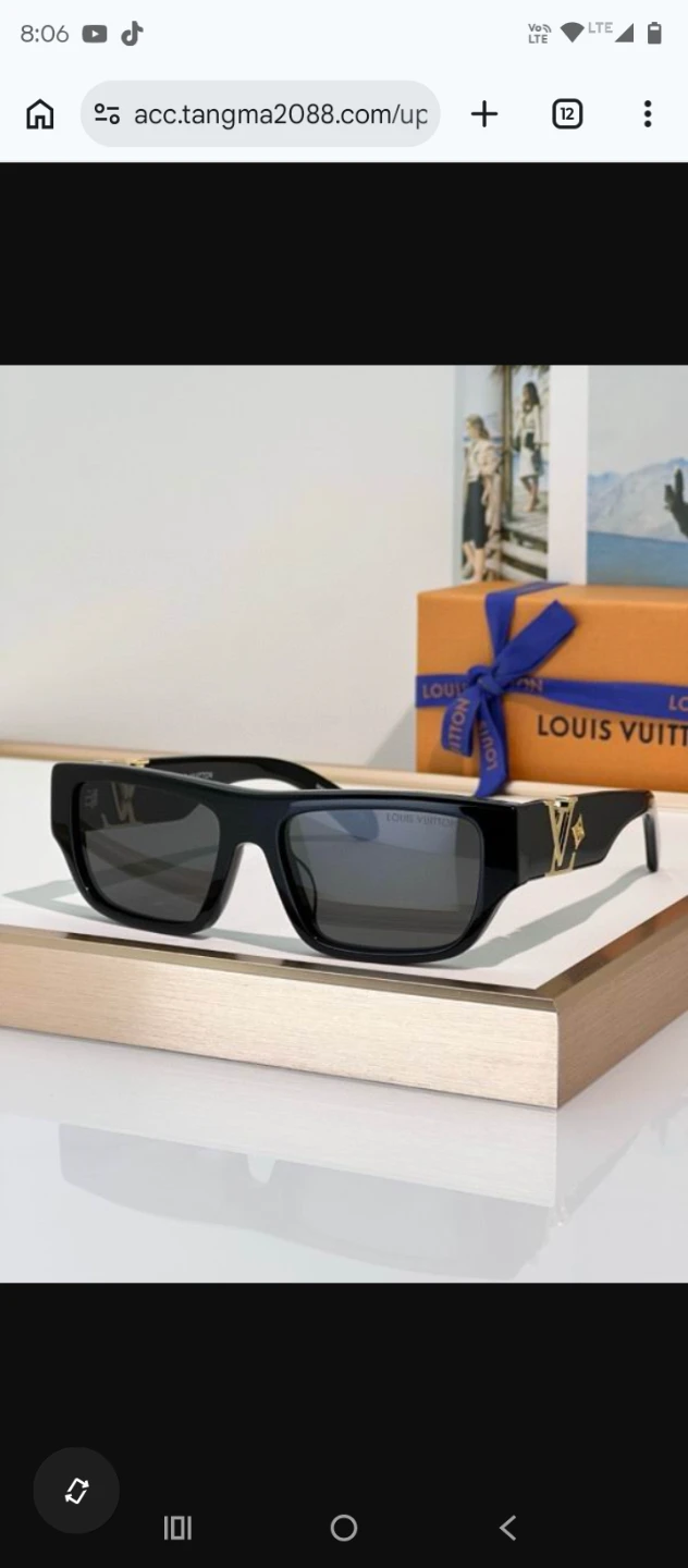 Louis Vuitton Black Sunglasses unisex