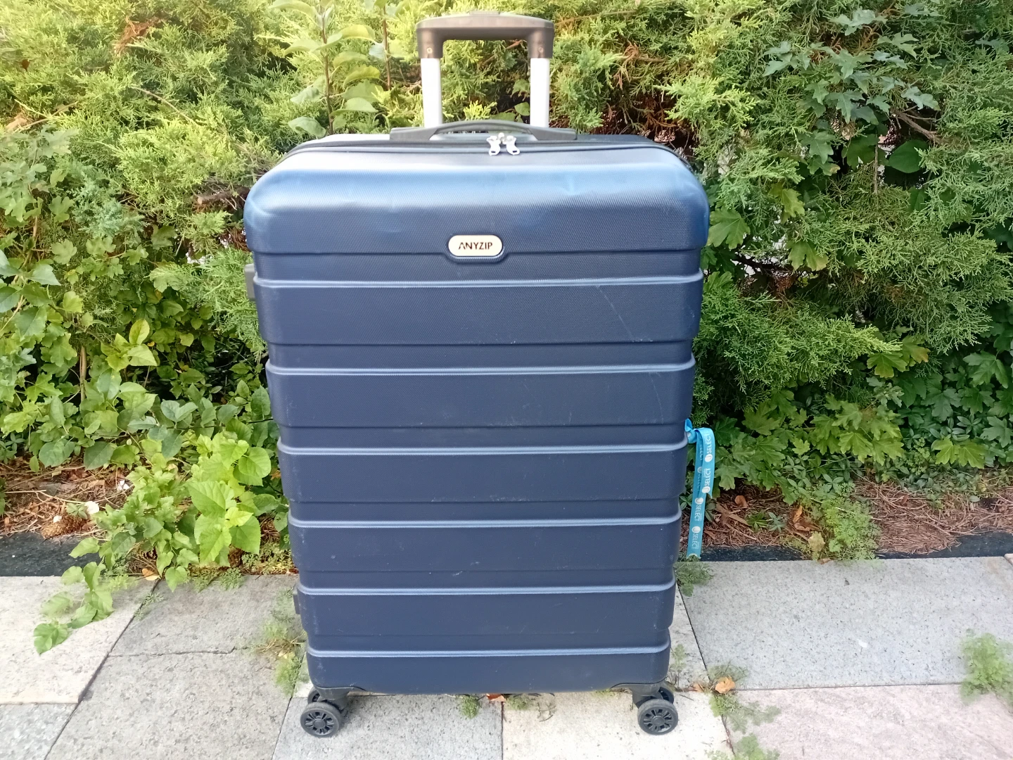 Anyzip Blue Hard-Shell Spinner Suitcase - photo 5