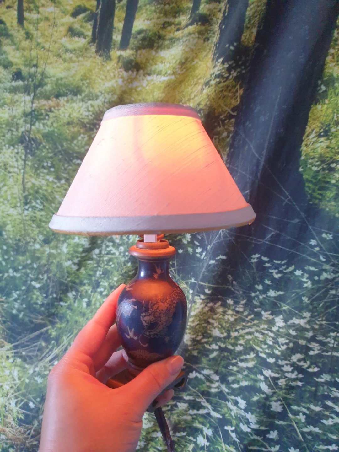 Vintage Chinese Porcelain Dragon Lamps x2 - photo 4