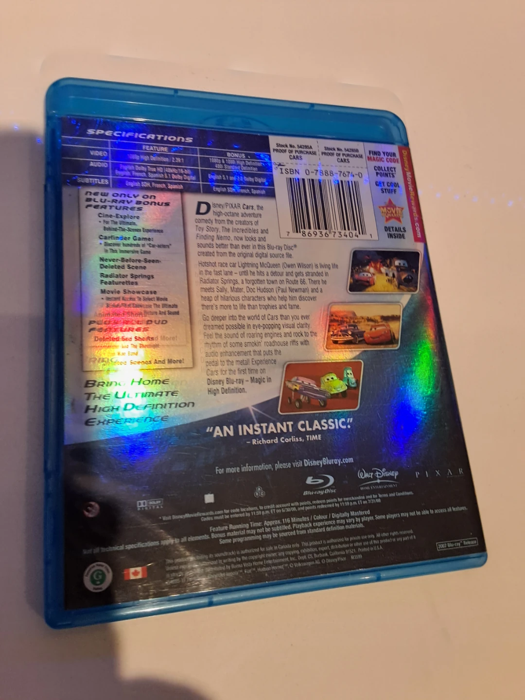 Disney Pixar Cars Blu-ray - photo 2