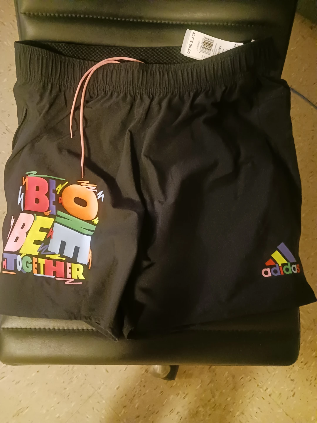 Adidas "Be One Be Together" Graphic Shorts