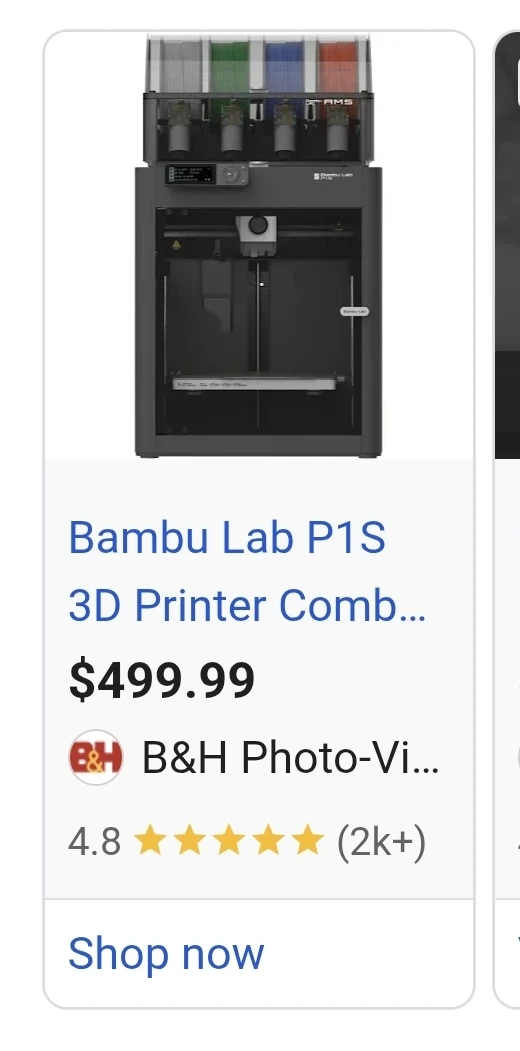 Bambu Lab P1S 3D printer - photo 2