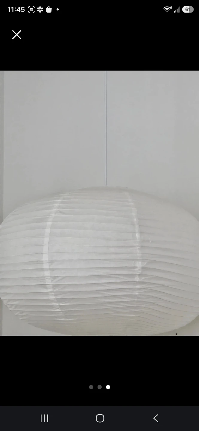 White Paper lamp shade - photo 4