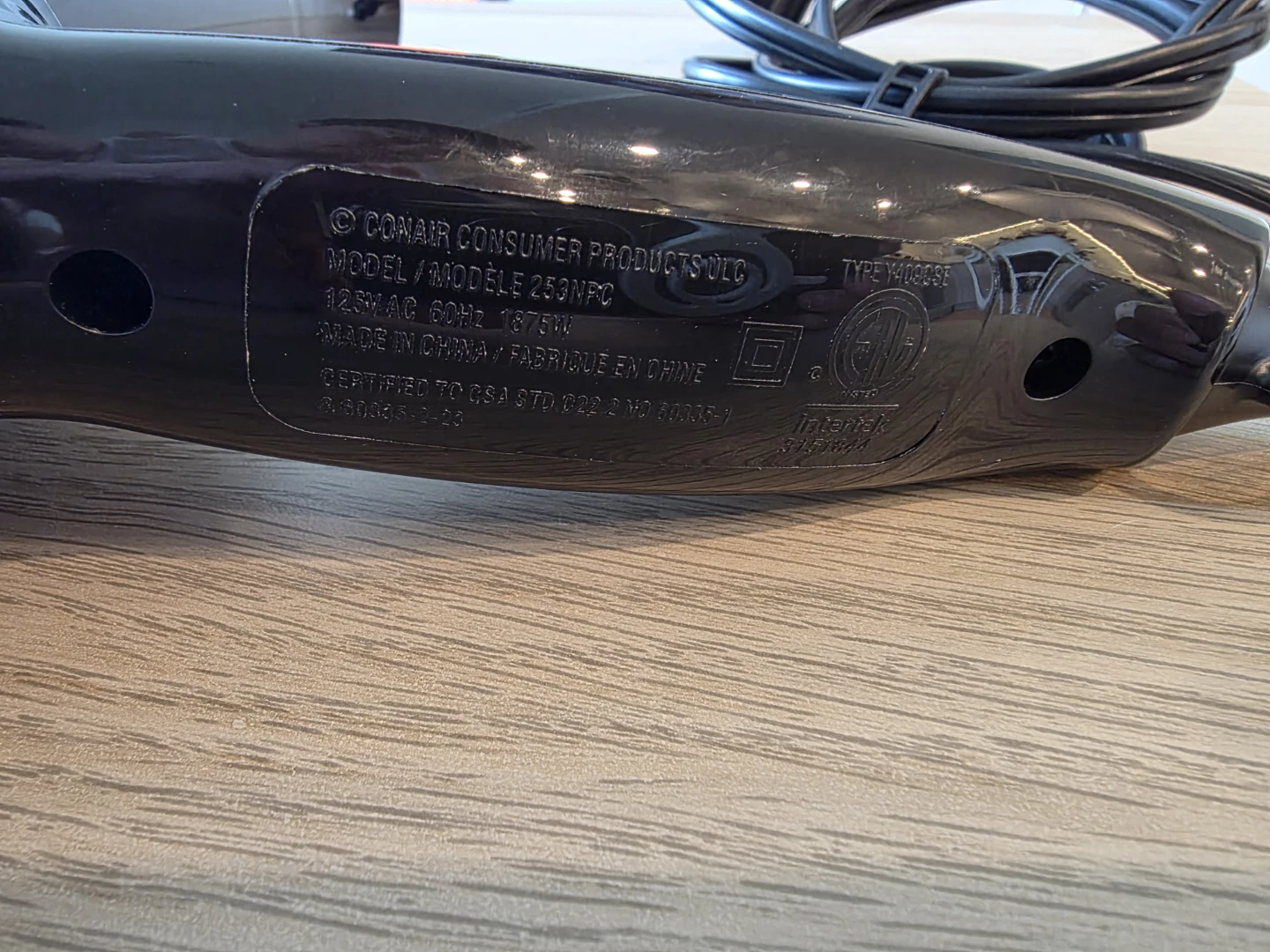 Conair 253NPC Hair Dryer - photo 3