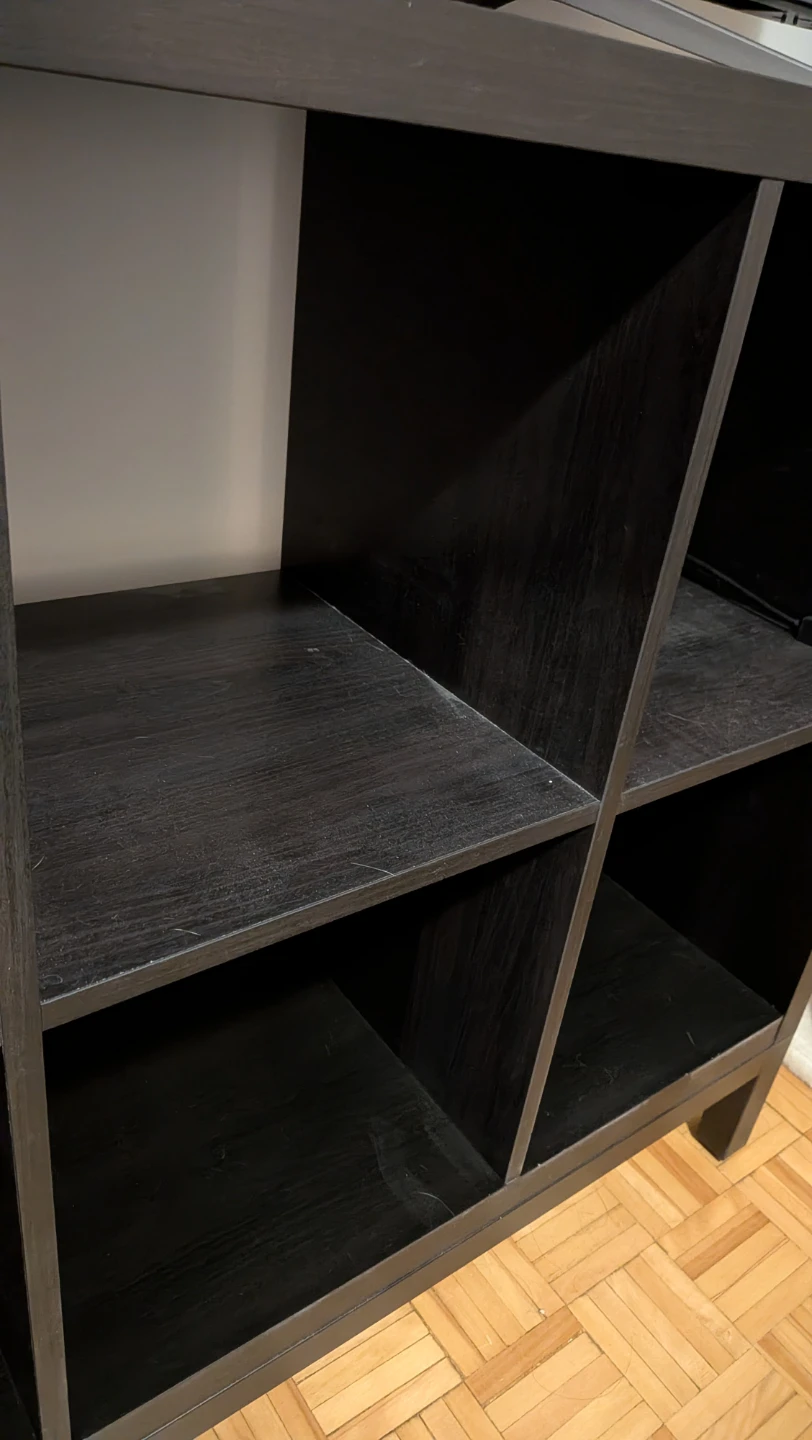 IKEA KALLAX Shelf Unit - Black with legs - photo 5