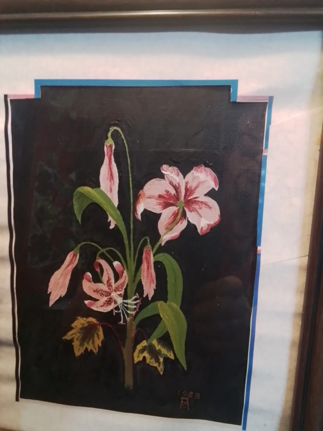 MCM Botanical Lily Oil Painting by A. Bartz - photo 2