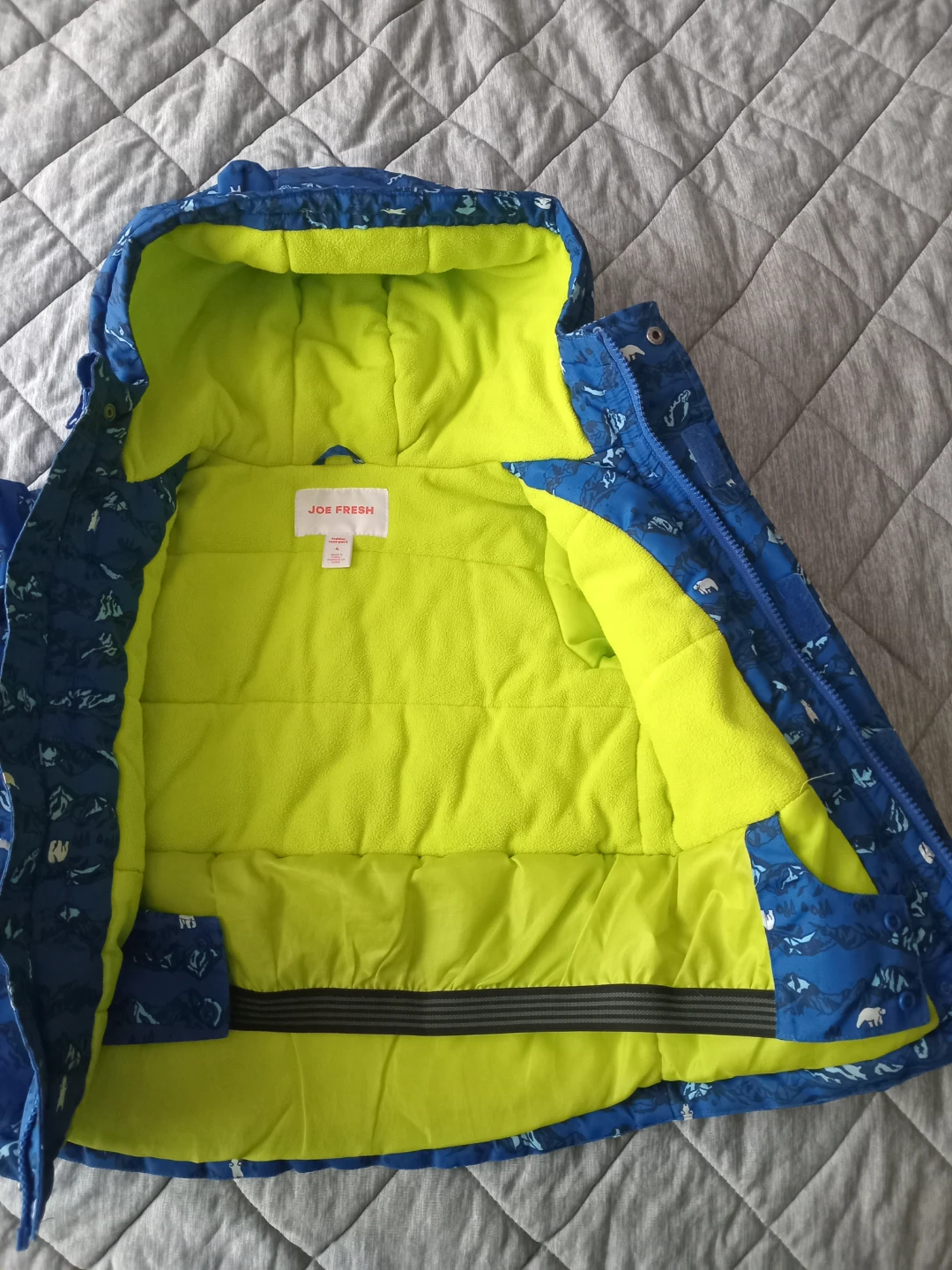 Joe Fresh Kids Winter Jacket - Blue Mountain Print - photo 2