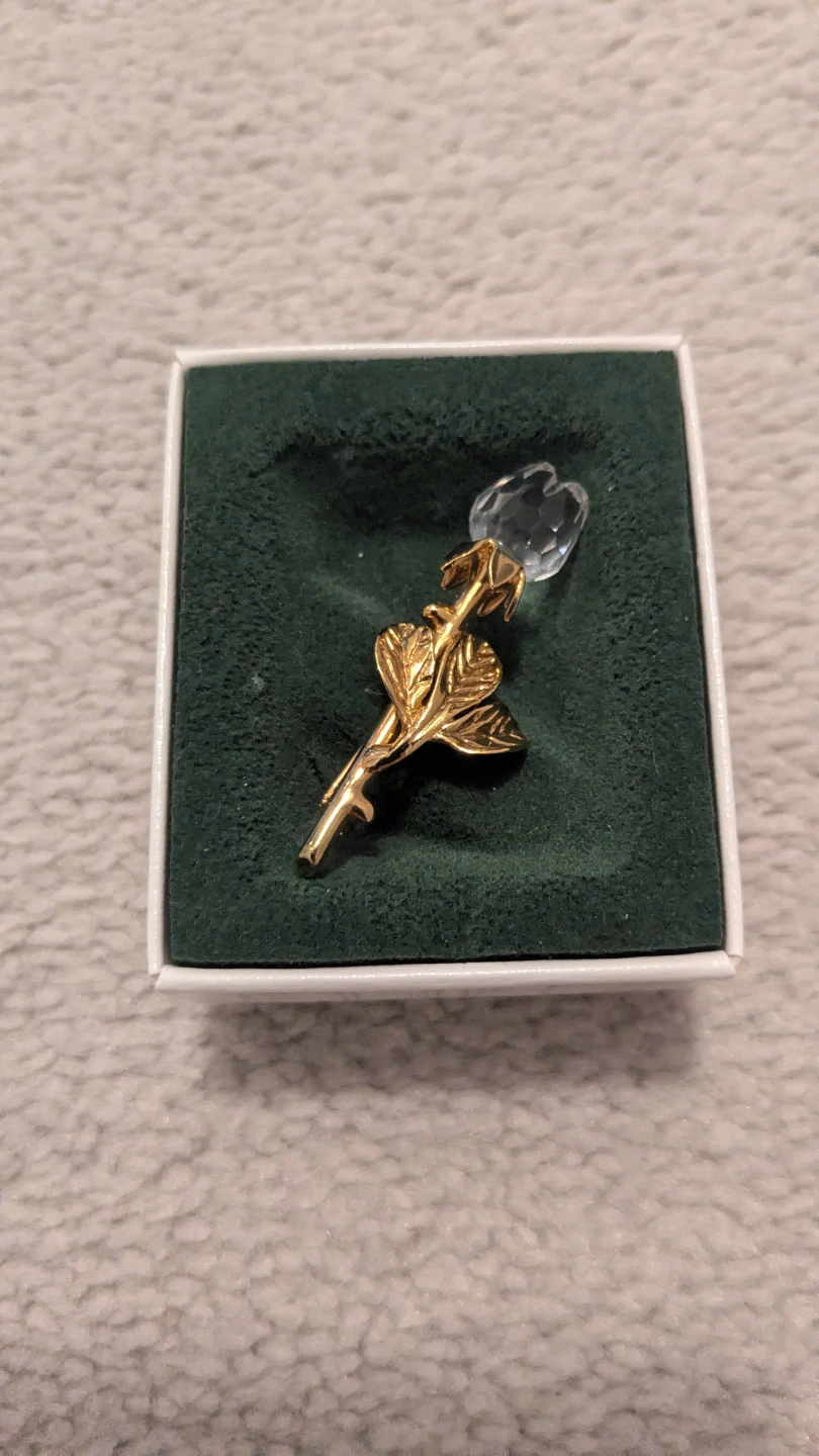 Swarovski Mini Rose Brooch