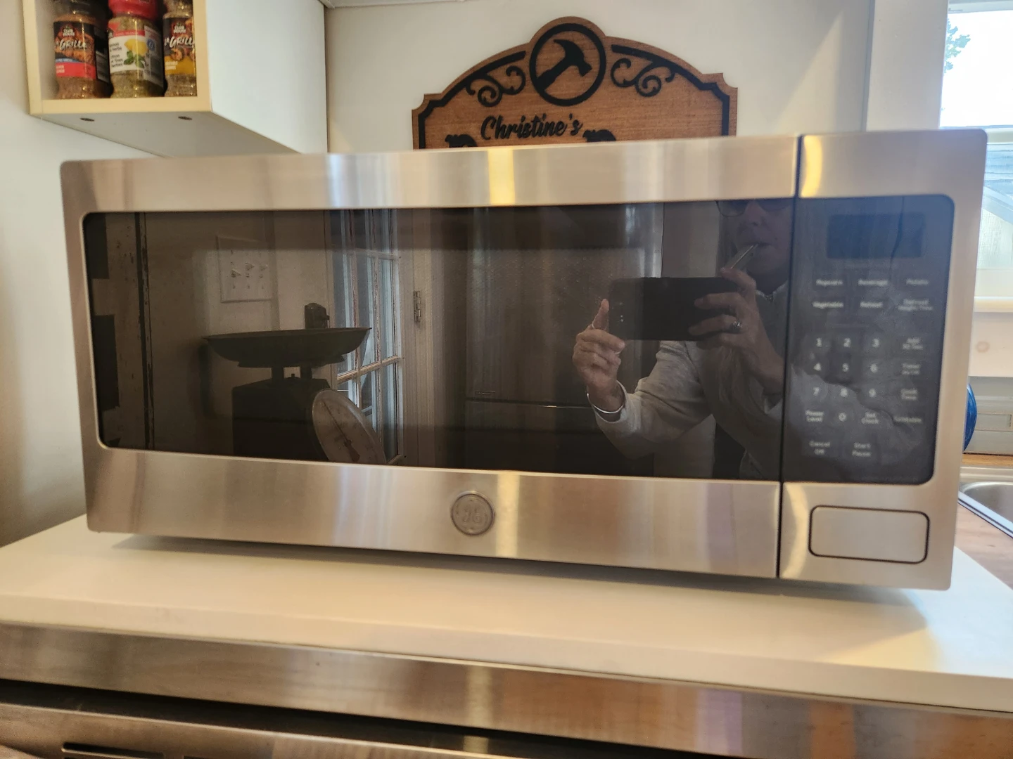 GE Countertop Microwave Stainless Steel