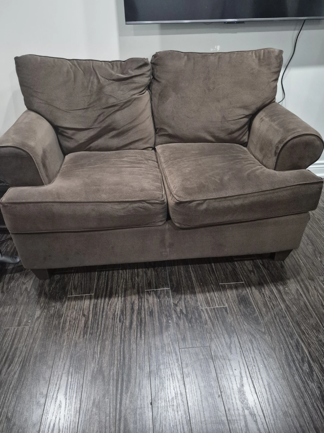 Brown Loveseat Sofa
