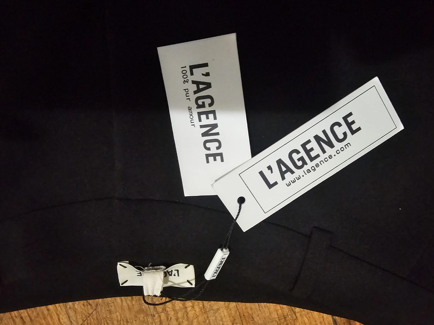 L'AGENCE Black Wide-Leg Pants Size 8 - photo 3