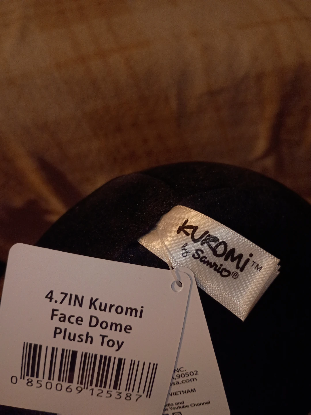 Sanrio Kuromi Face Dome Plush Toy