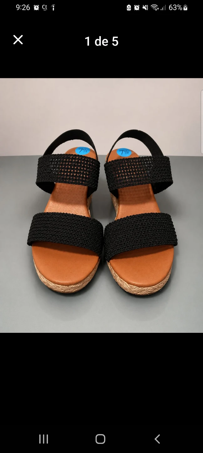 Tommy Bahama wedge sandals black