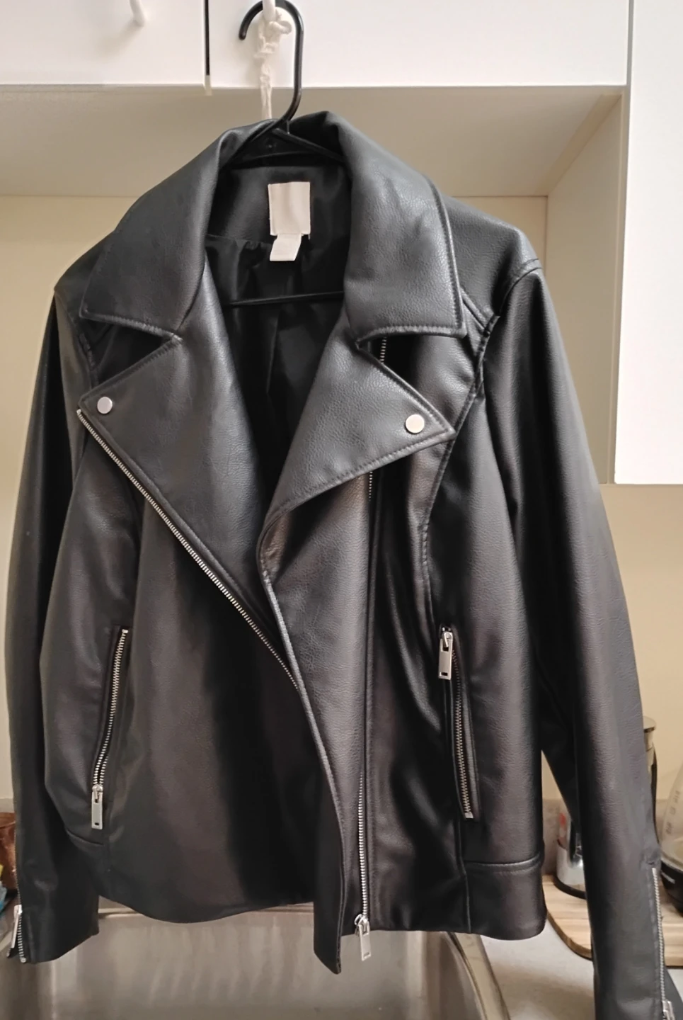 H&M Faux Leather Biker Jacket - photo 2