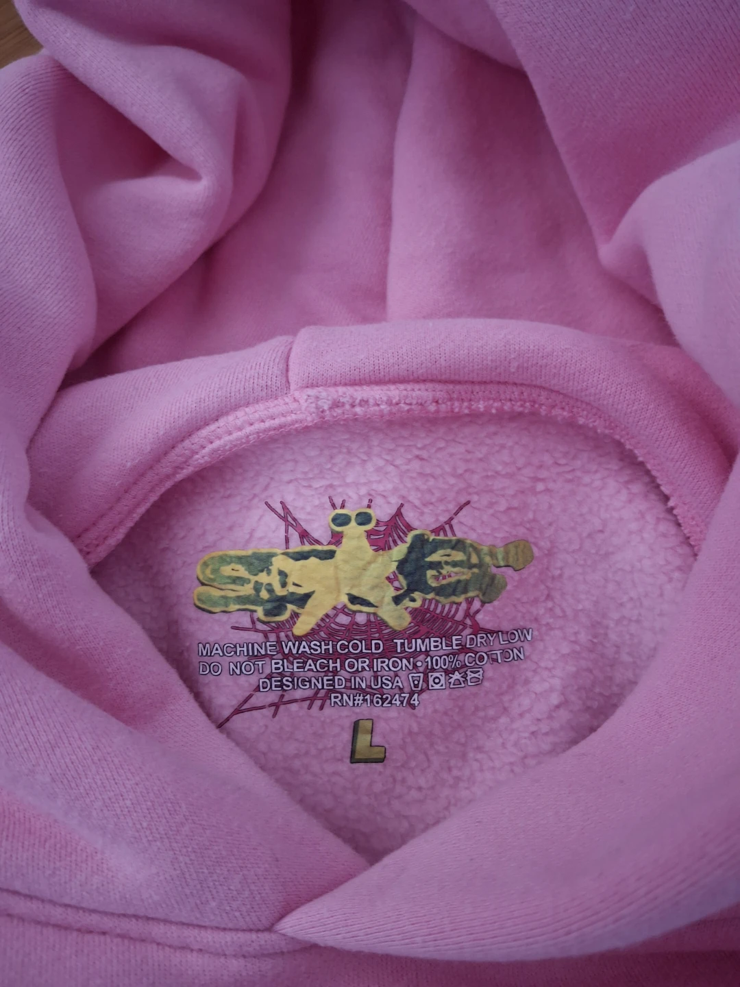 Pink Atlanta Sp5der Hoodie Large - photo 2