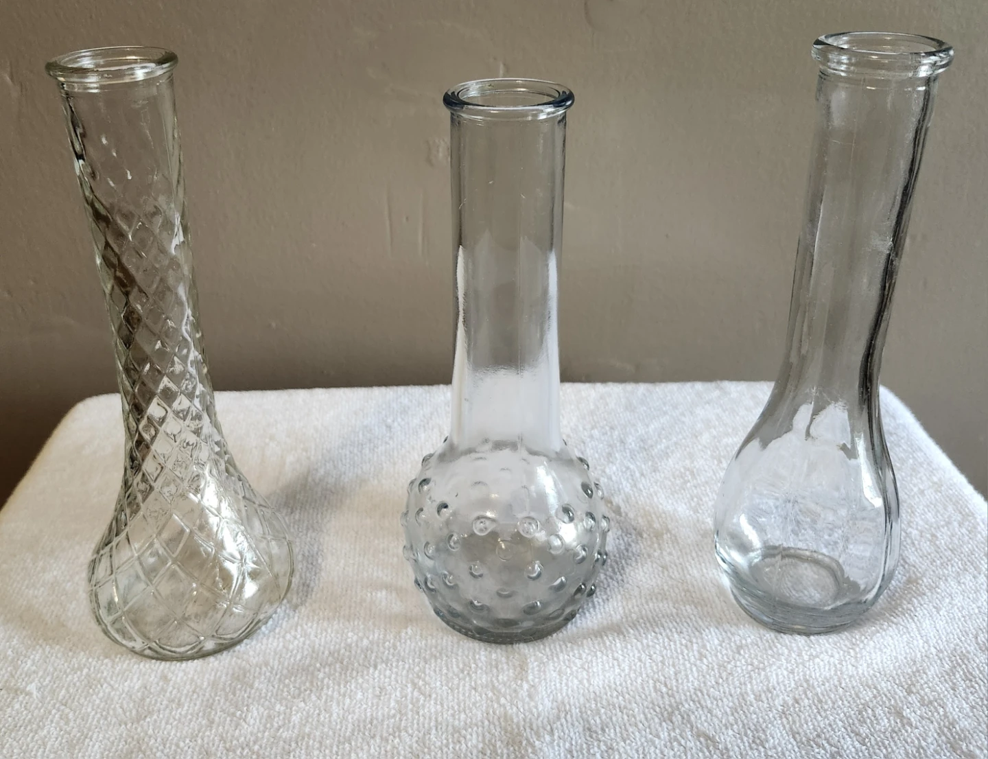 8 Clear Glass Vases, different sizes - New - photo 3