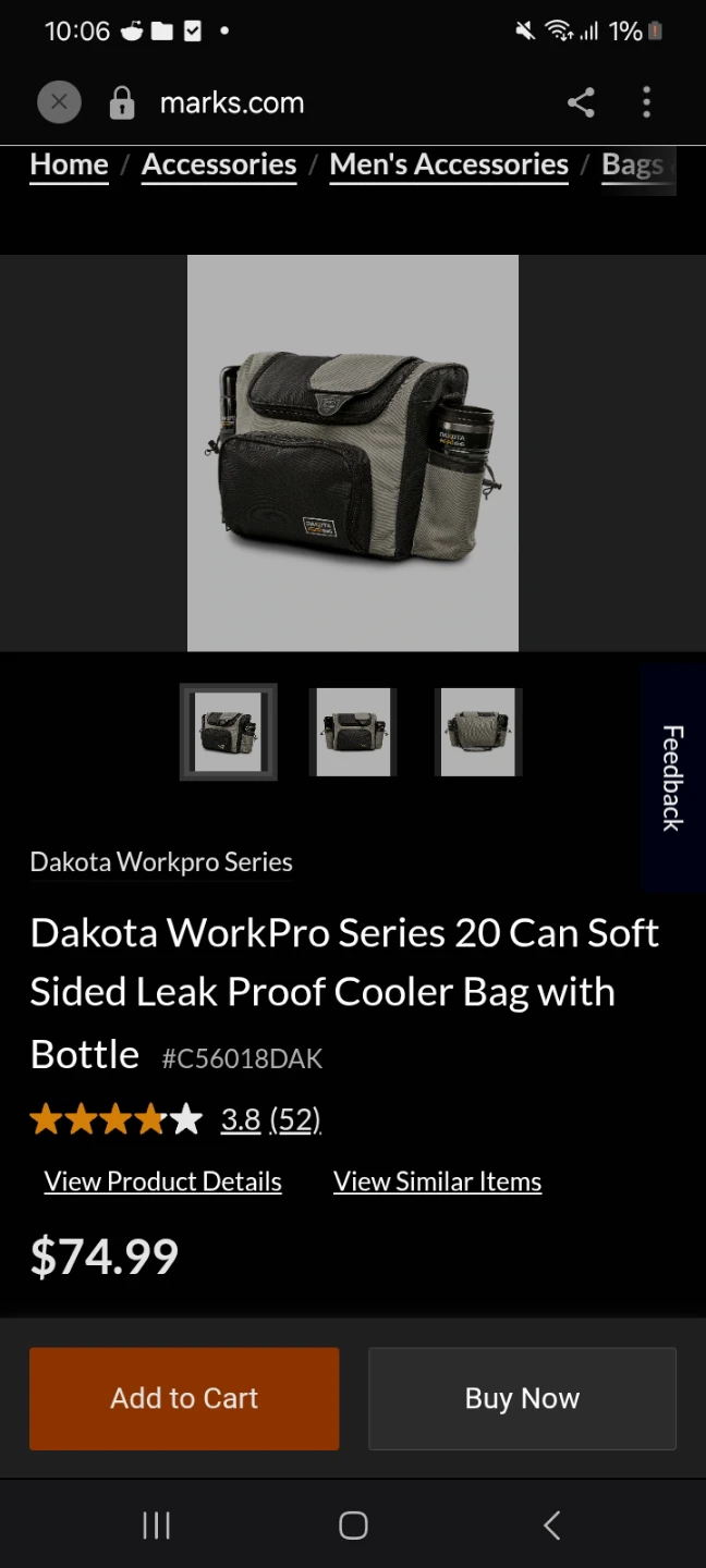 Dakota WorkPro Series 20 Can Soft Sided Leak Proof Cooler Bag - photo 2