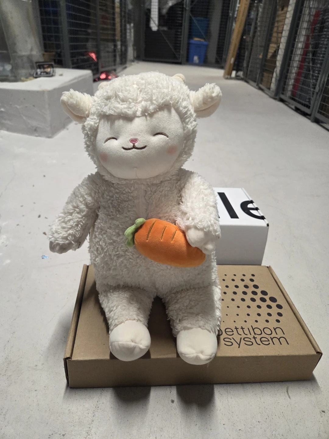 Cute Sheep Plush with Carrot Toy - photo 2