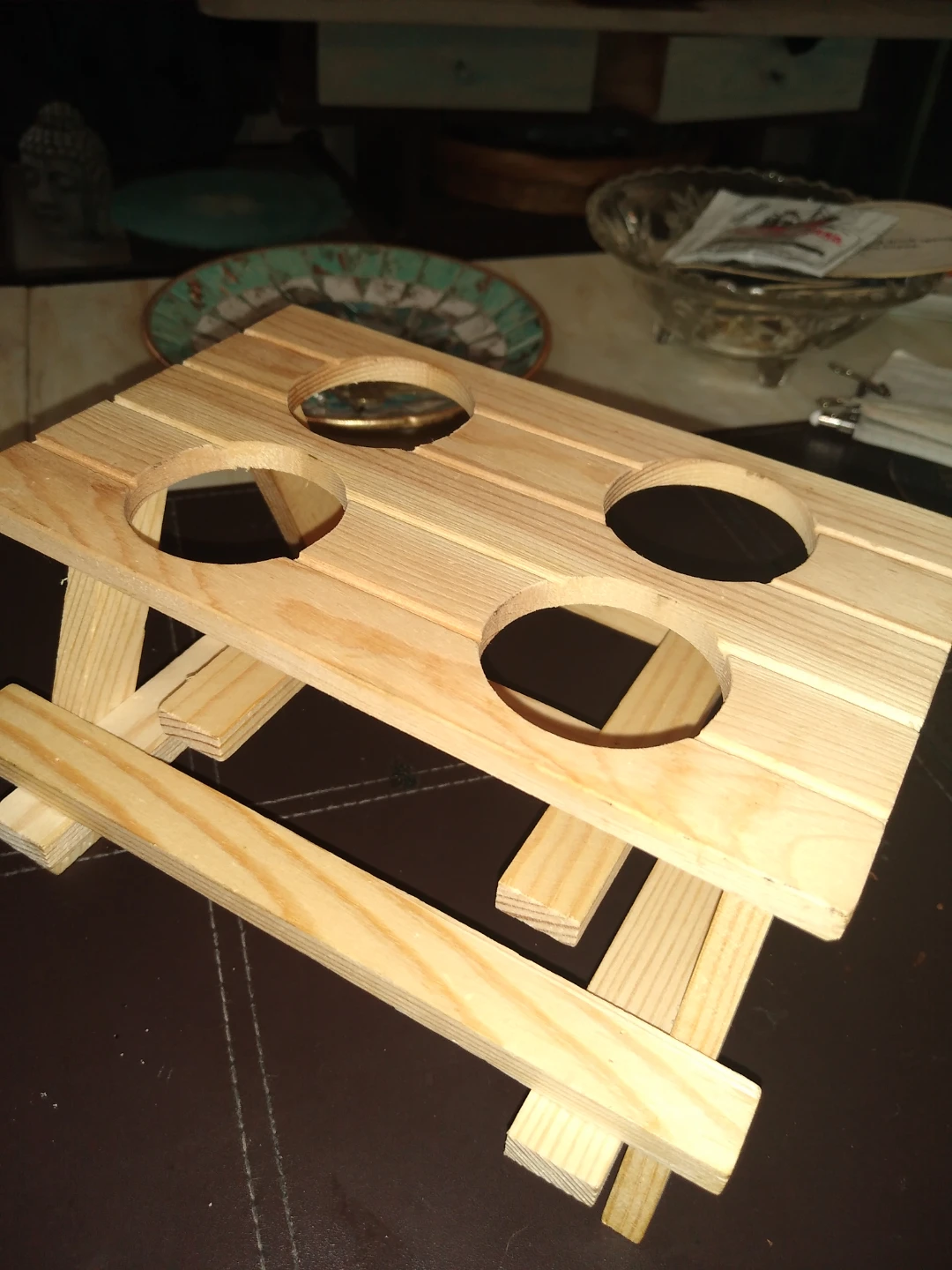 Small little picnic table for doing shots or liqueur