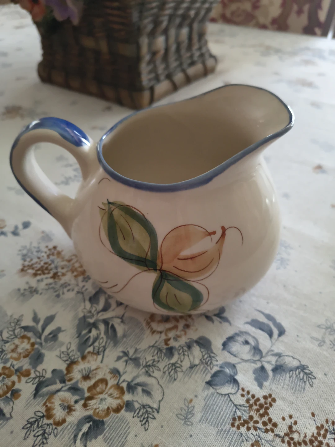 Hand-painted Portuguese Ceramic Creamer Pitcher - photo 4