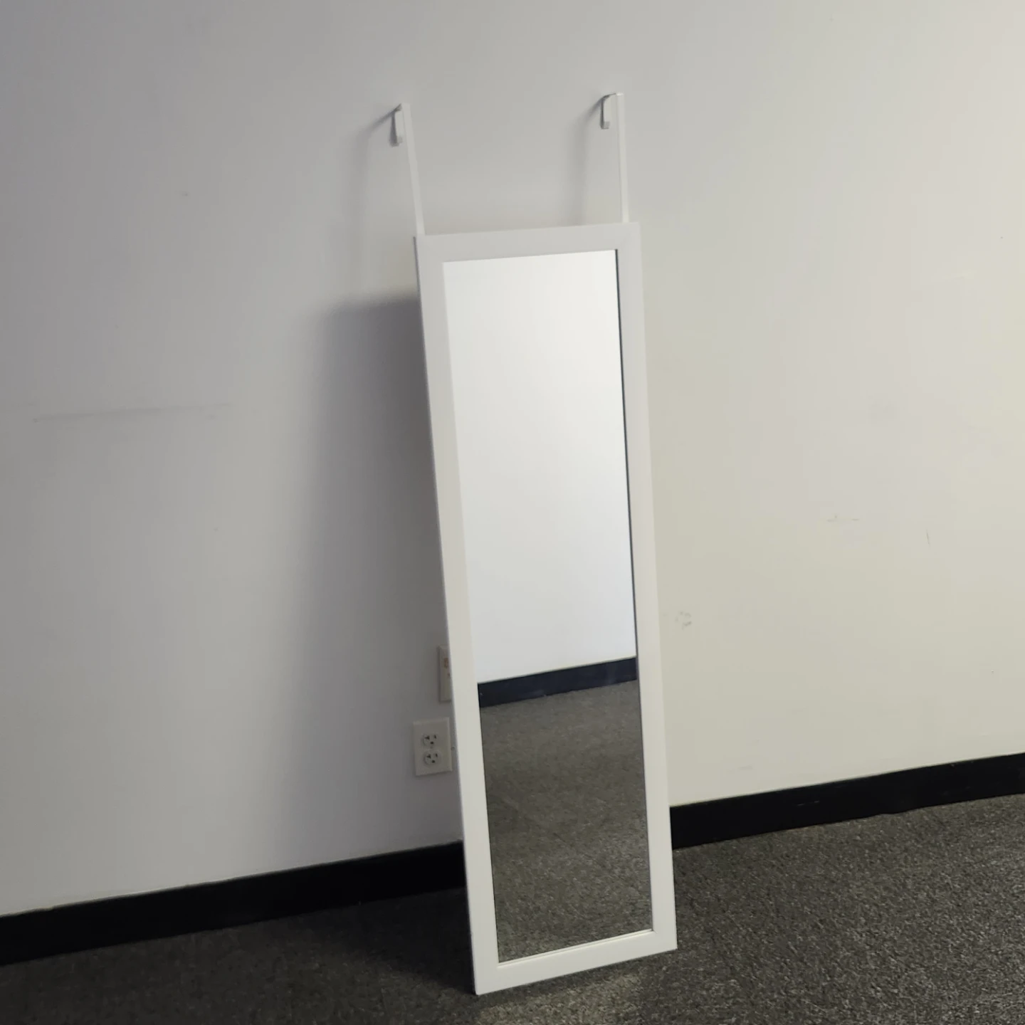 White Over-the-Door Full Length Mirror - photo 3