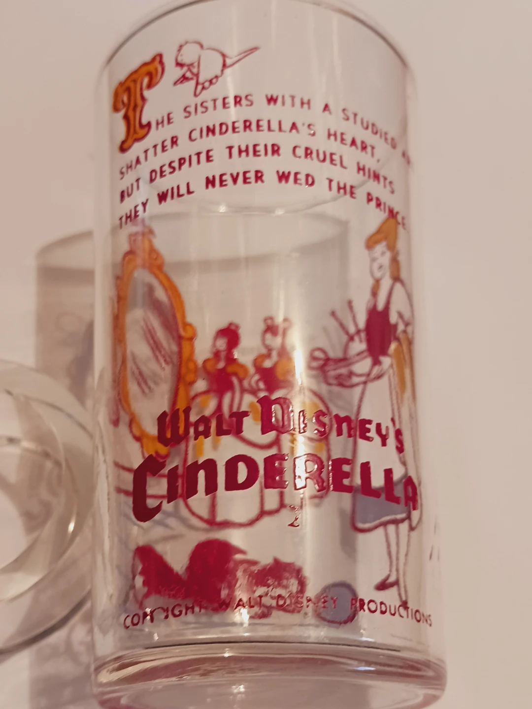 Collectible Vintage Walt Disney Cinderella Glass - photo 2