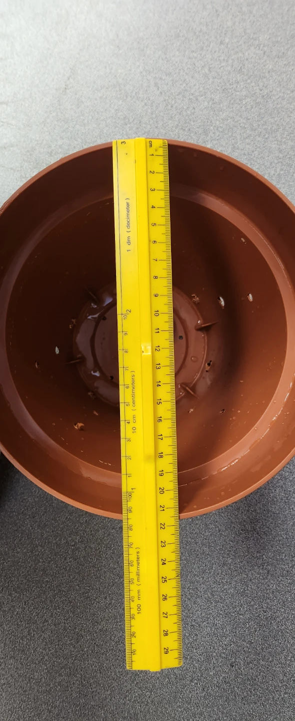 Set of 5 Terra Cotta Coloured Plastic Pots - photo 3