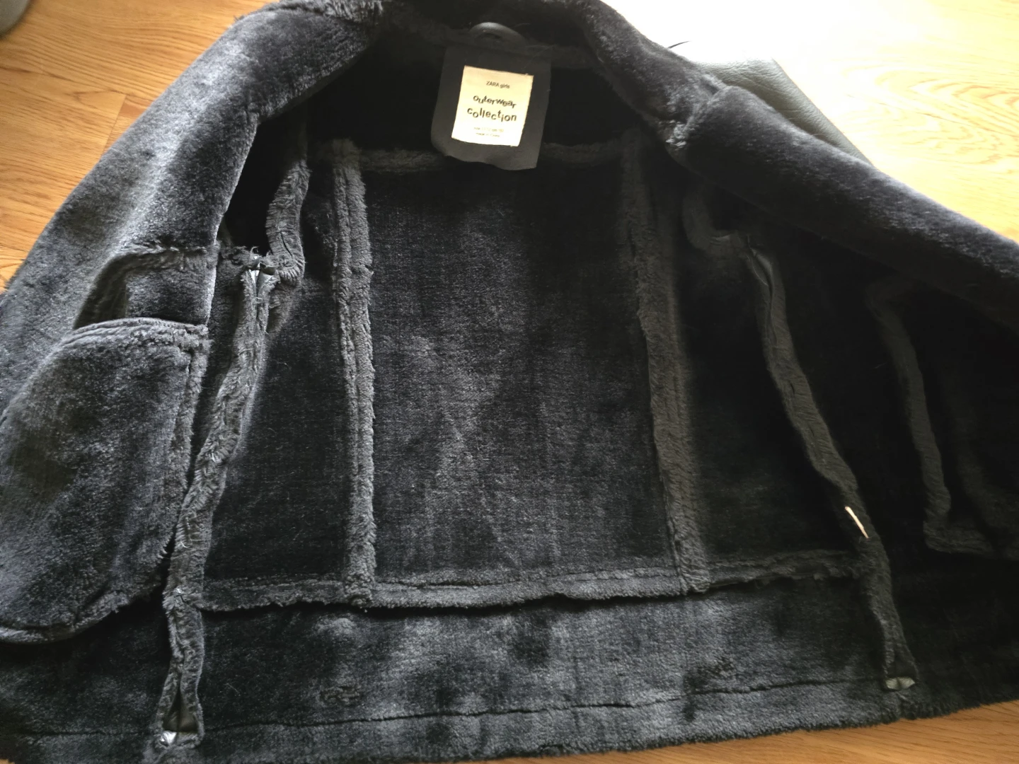 ZARA Outerwear black faux leather jacket - photo 2