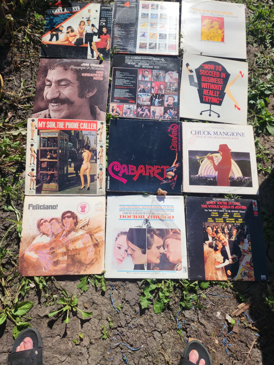 Collection of 9 Vintage Vinyl Records