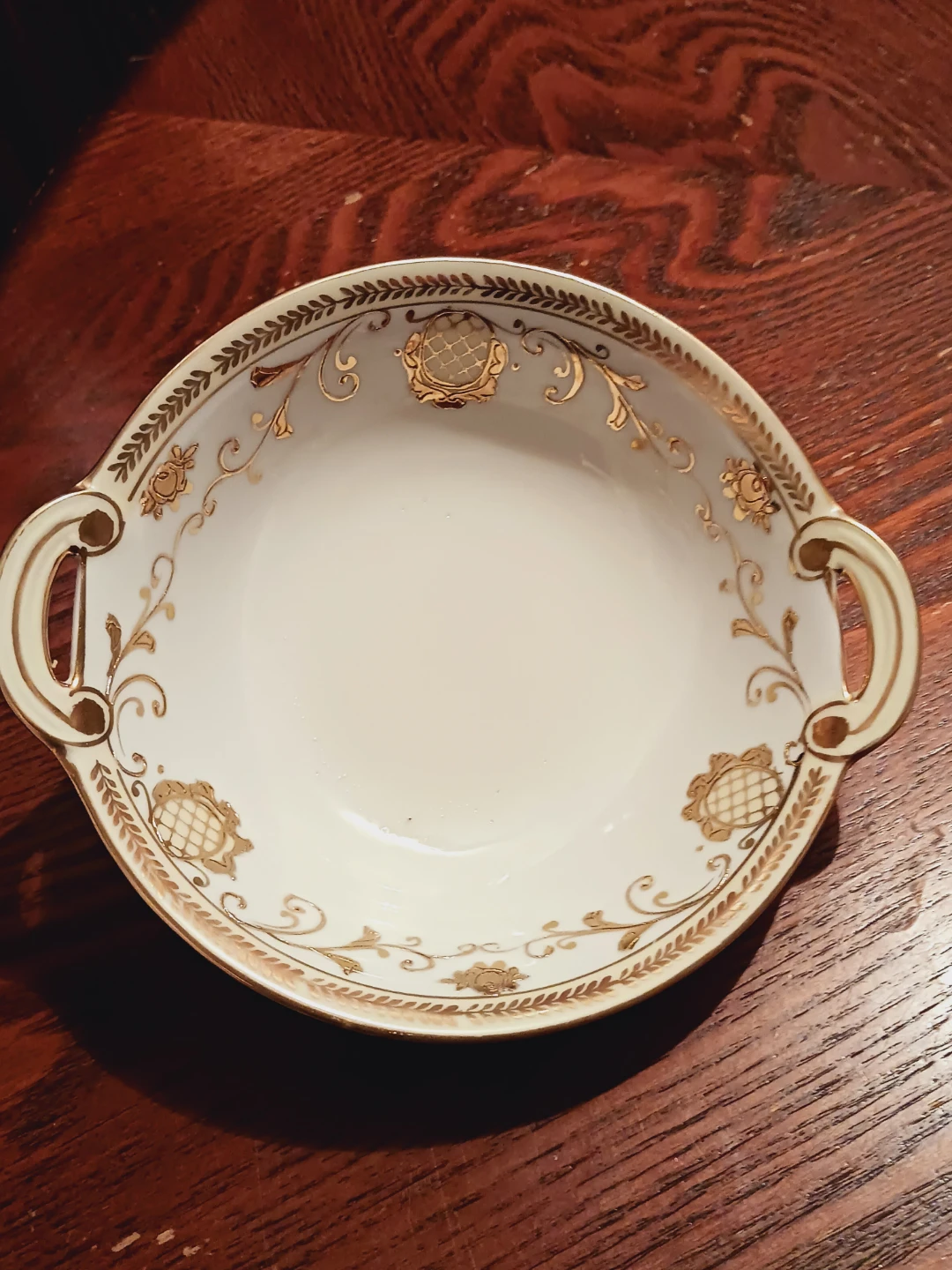 22K Gold Trim Japanese Hand Painted in Porcelain Bowl - photo 2