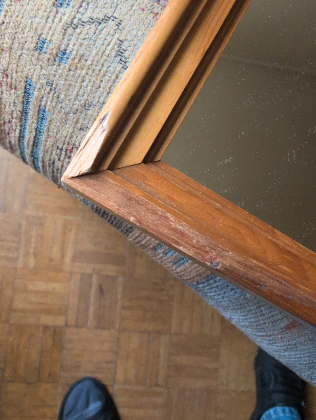 Full length wooden mirror - photo 5
