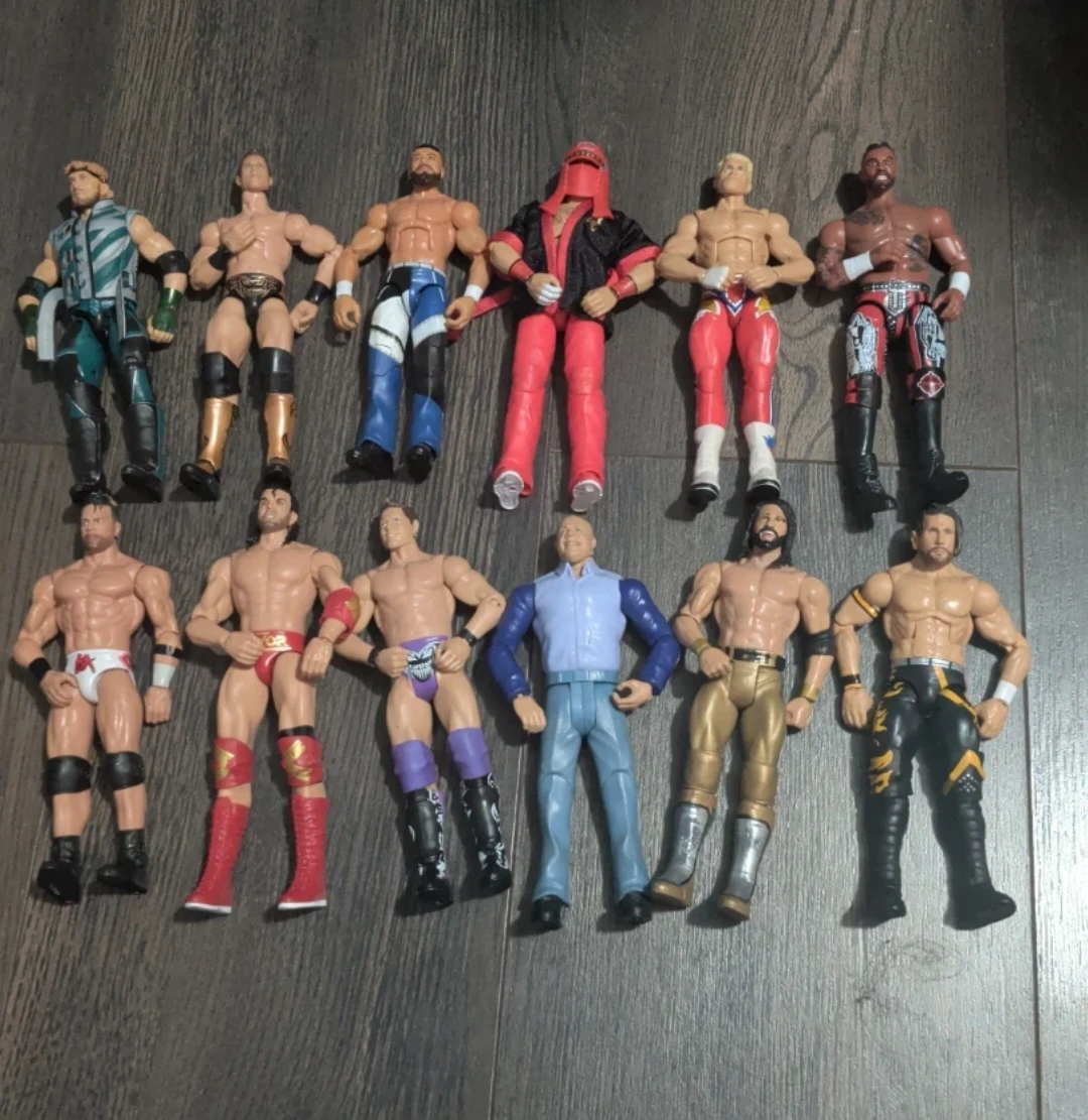 Set of 12 WWE Wrestling Action Figures