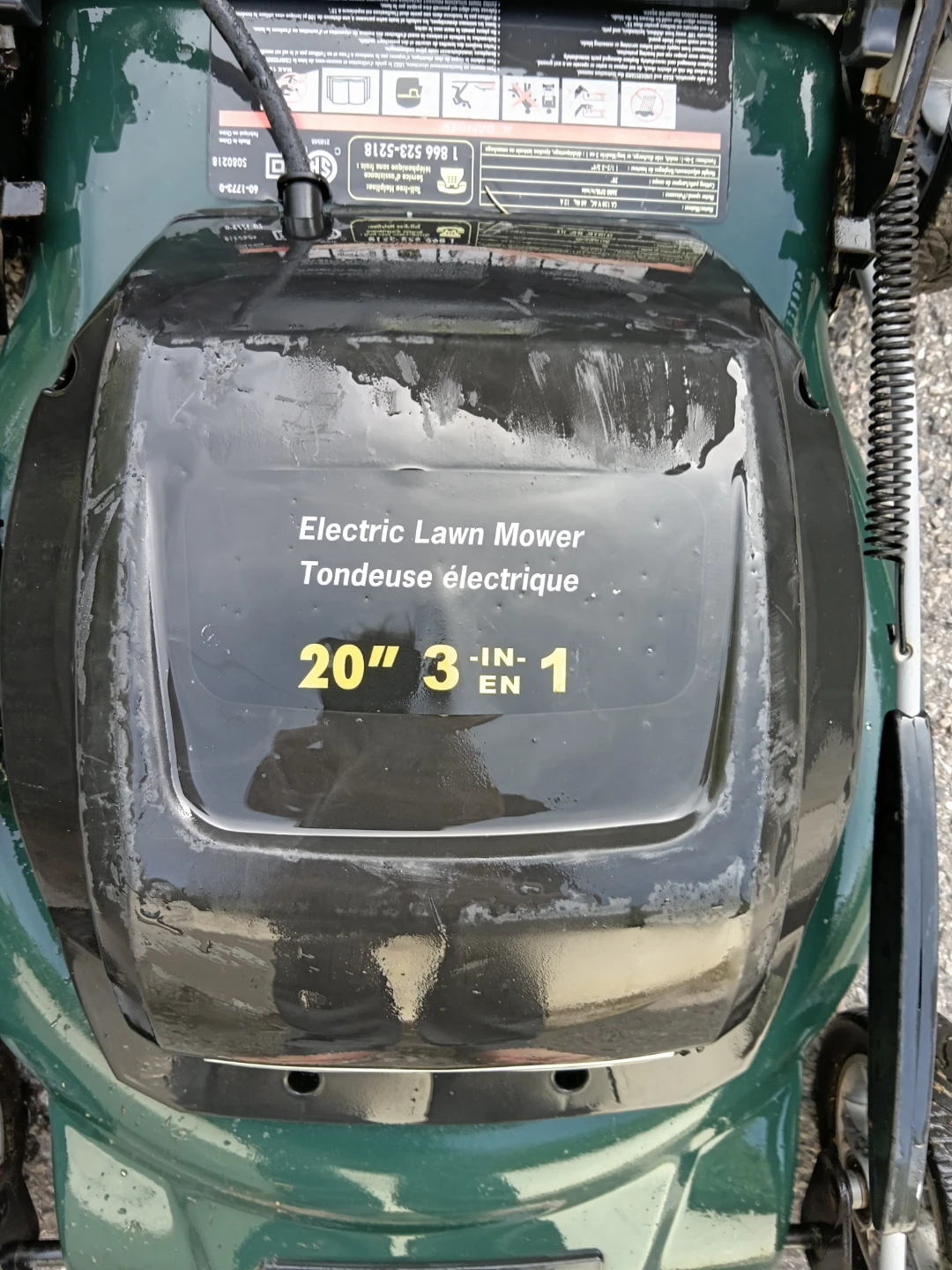 Yardworks 20" Premium 3-in-1 Electric Lawn Mower - photo 3