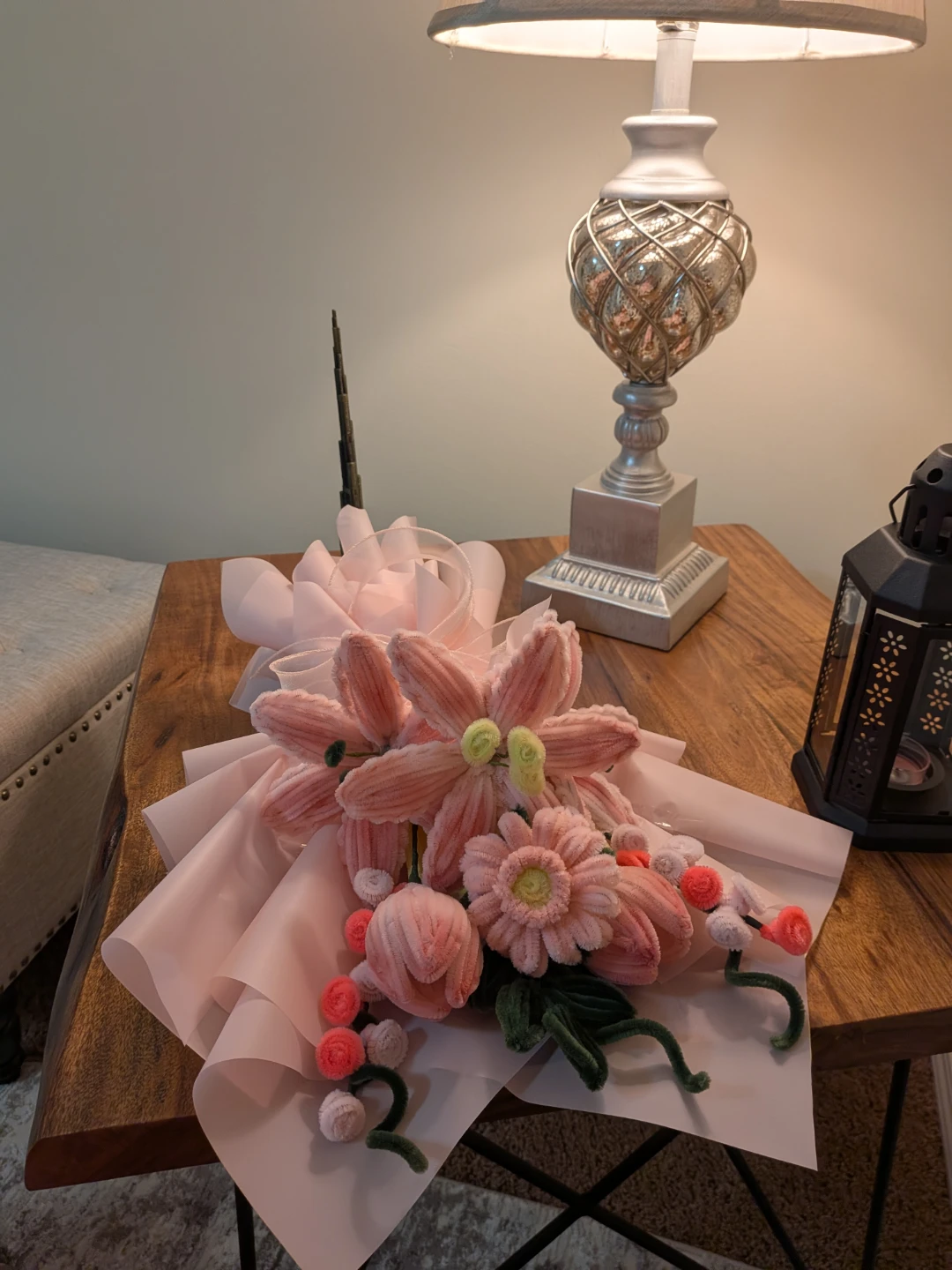 Nush customized Handmade Pipe Cleaner Flower Bouquet - photo 3