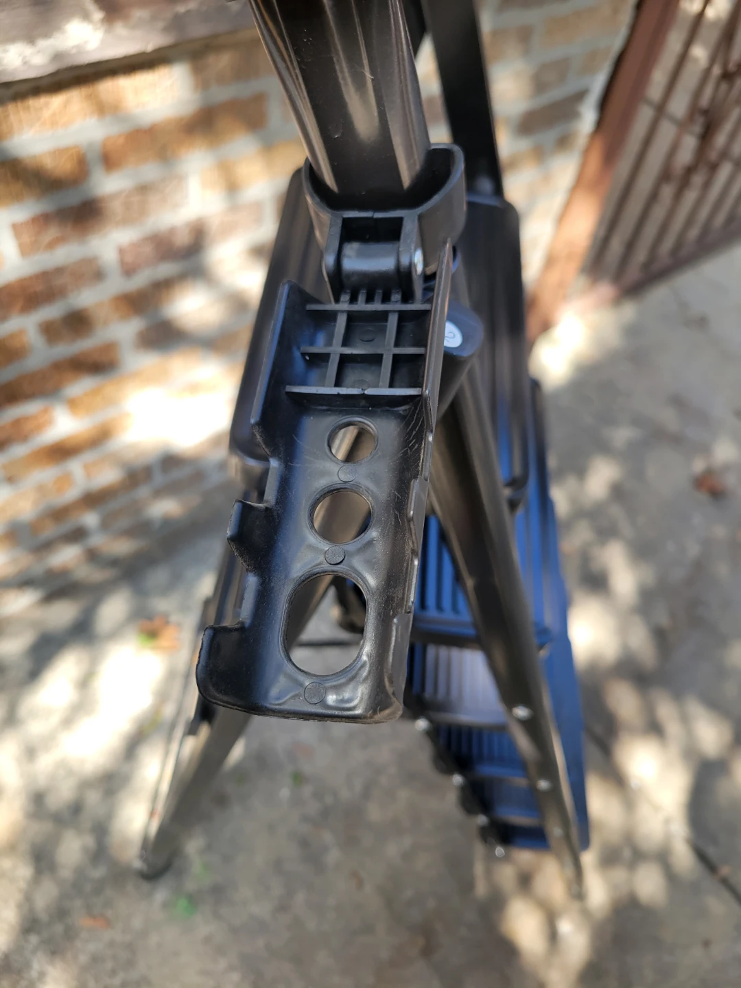 Brand new. 6-Step Folding Ladder, Black - photo 2