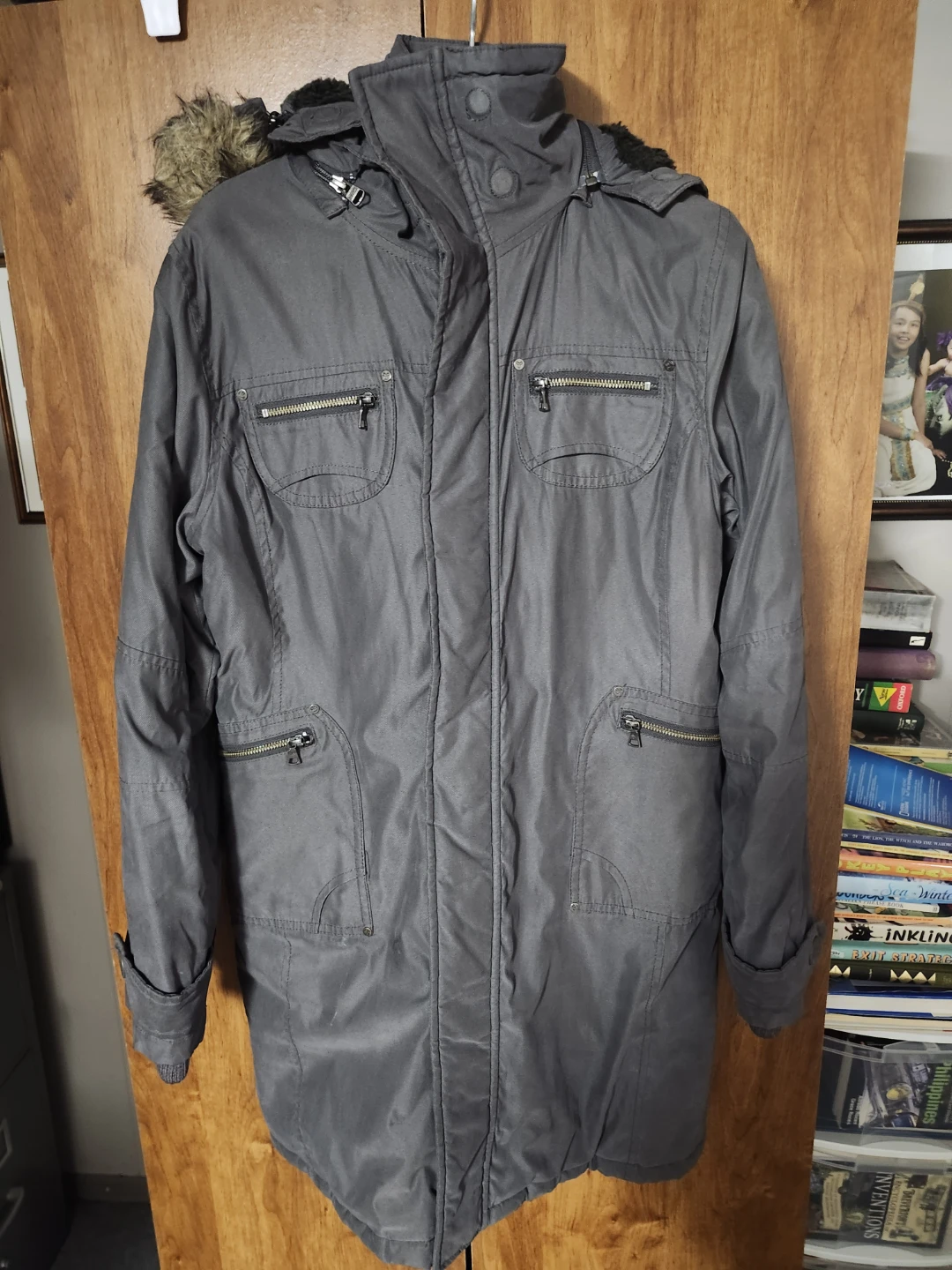 TNA Grey Parka Jacket - photo 4
