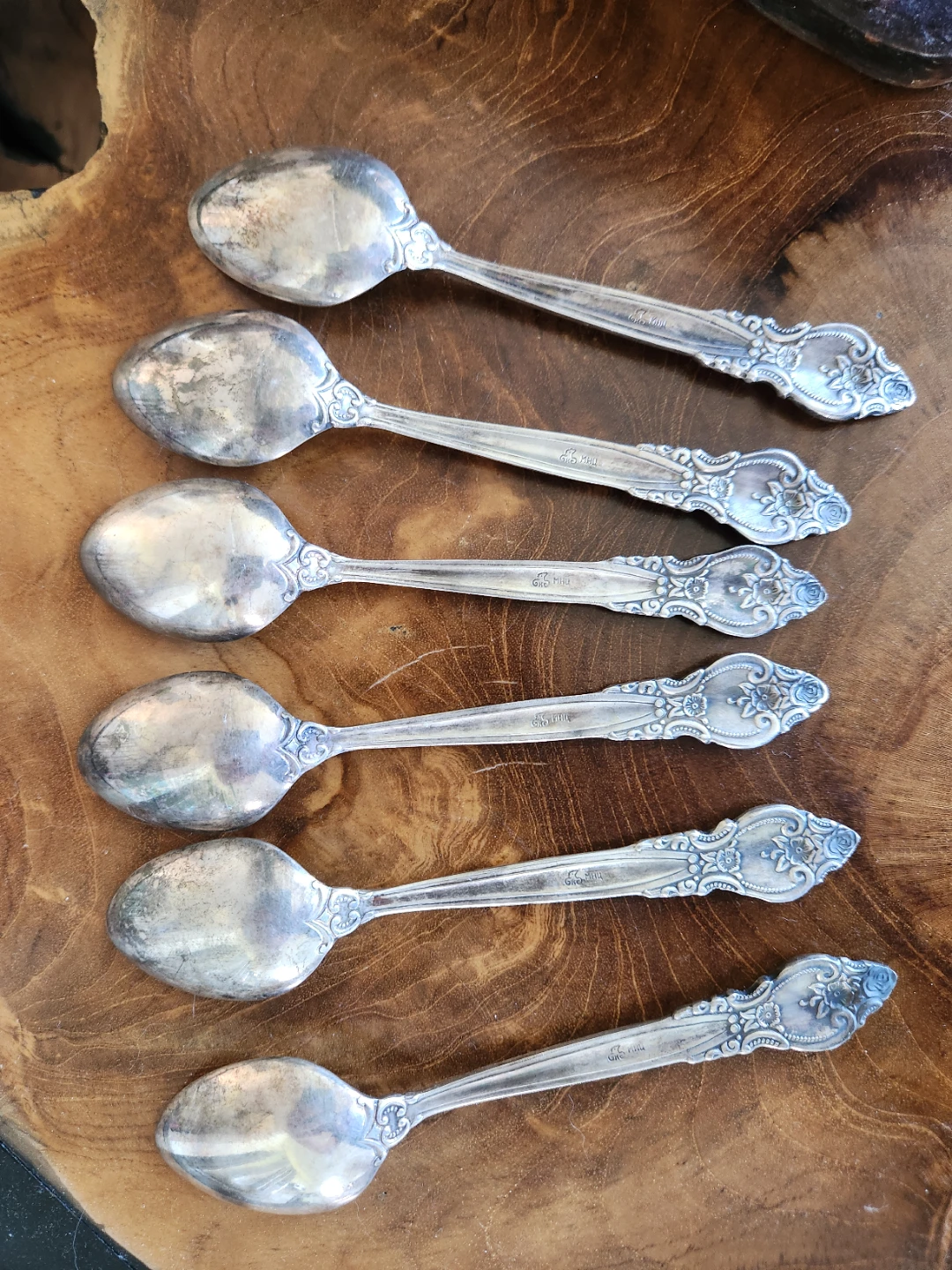 Set of 6 Vintage Silver Plated Spoons - photo 3