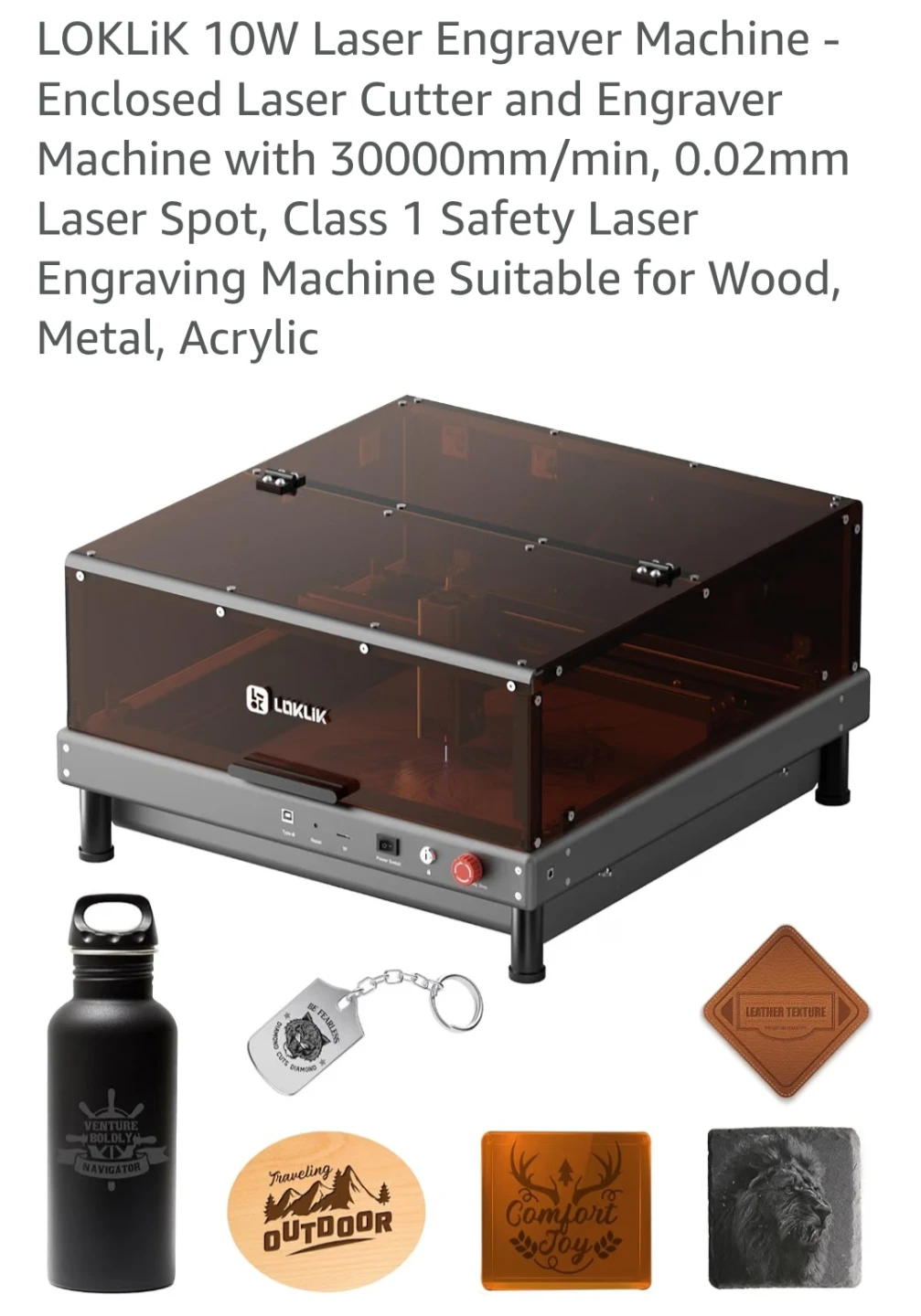 New LOKLiK 10W Laser Engraver and Cutter