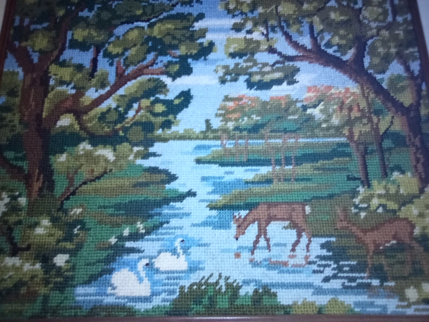Needle Point Picture In Frame - photo 2