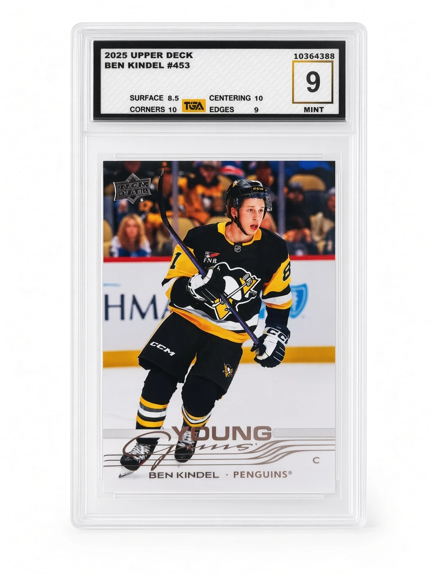 2025-26 Ben Kindel Young Guns - Graded 9 Mint