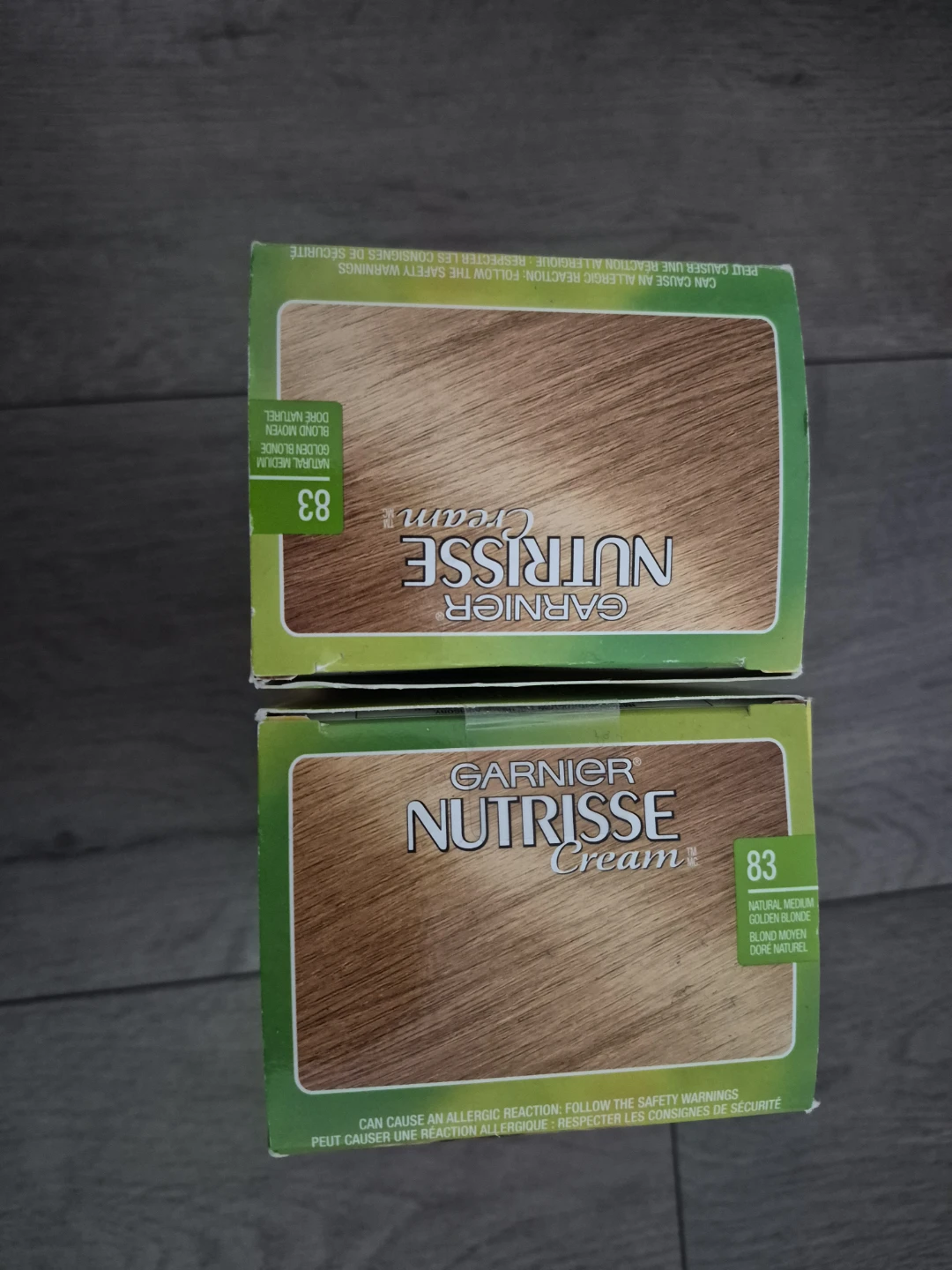 2 Boxes Garnier Nutrisse Cream 83 Natural Medium Golden Blonde - photo 3