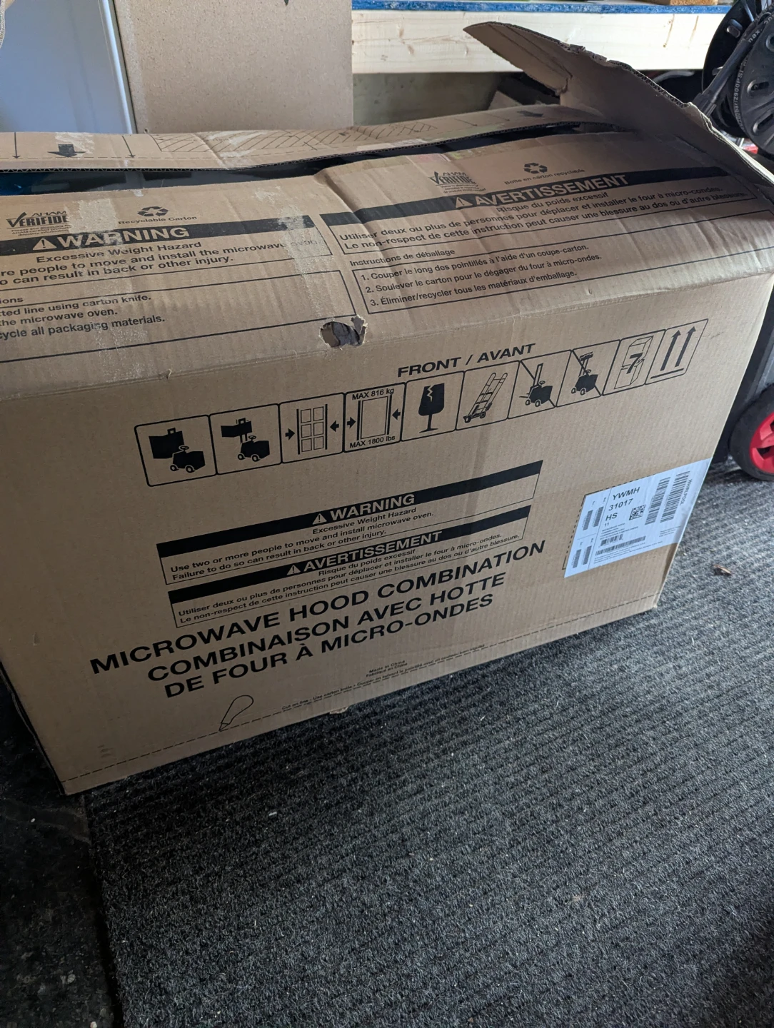 Whirlpool Microwave Hood Combination