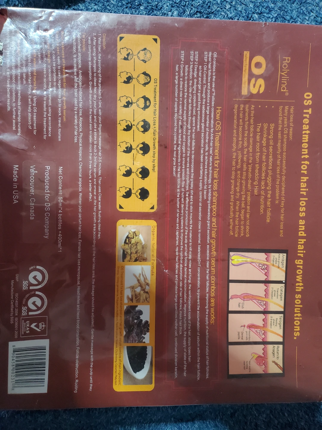 Rolylind OS Hair Loss Treatment & Growth Serum Combo - photo 3