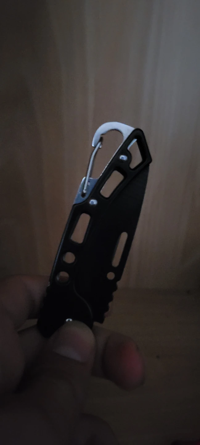 Black Folding Carabiner Knife🏈 - photo 2