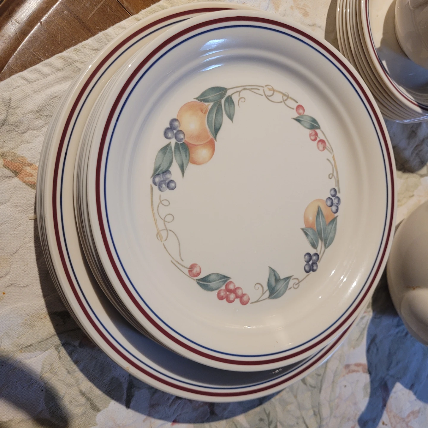 Ceramic Fruit Pattern Dinnerware Set - photo 2