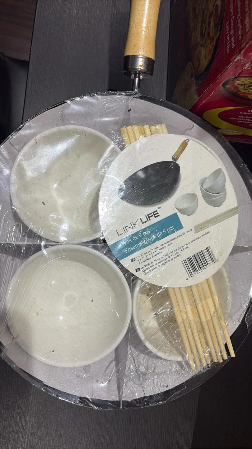 LinkLife 9-Piece Wok Set