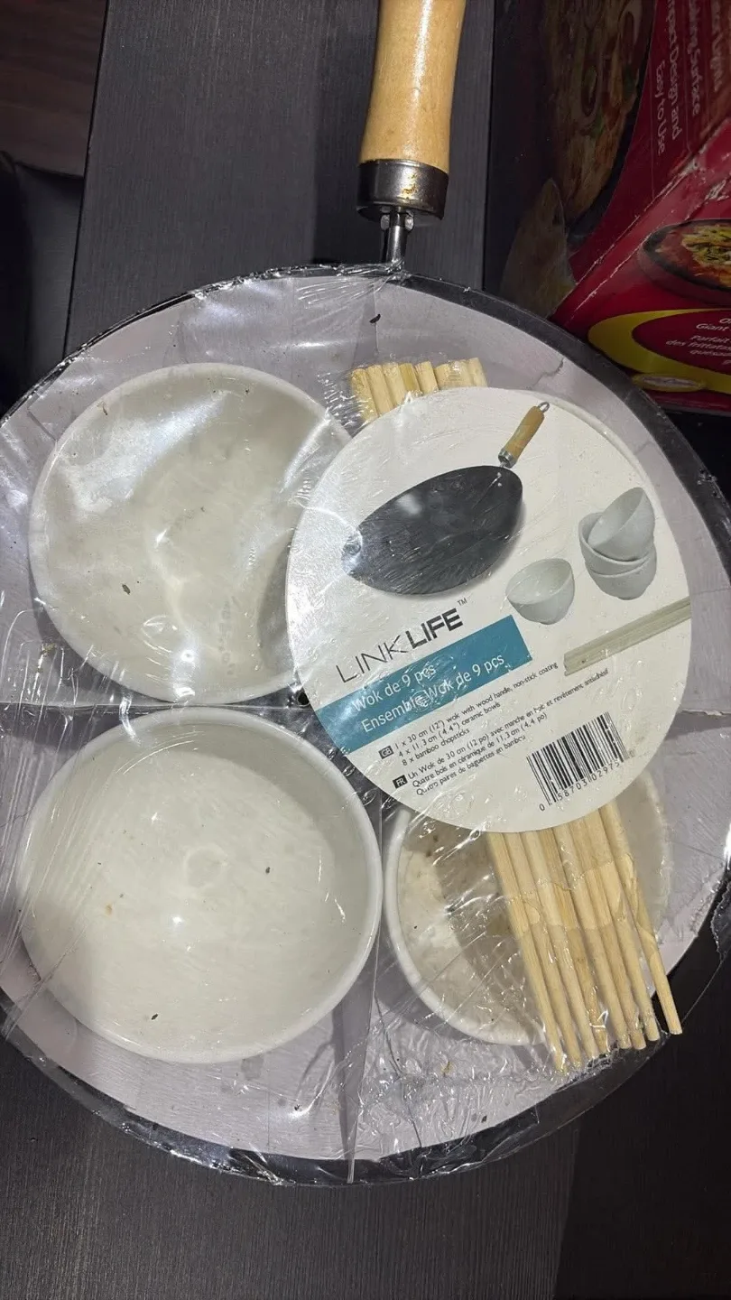 LinkLife 9-Piece Wok Set