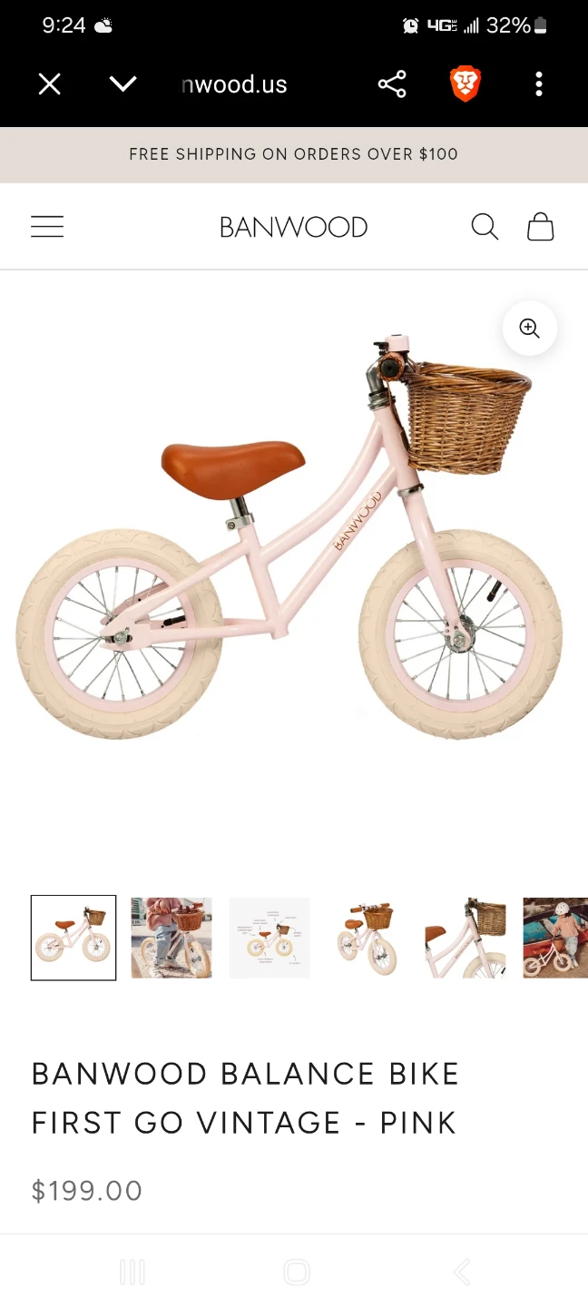 Bicicleta de Equilibrio Banwood First Go Rosa (12") - photo 2