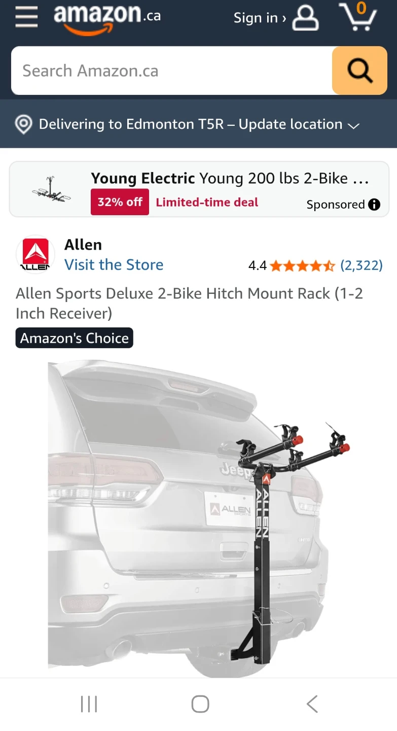 Allen Sports Deluxe 2-Bike Hitch Rack - photo 2