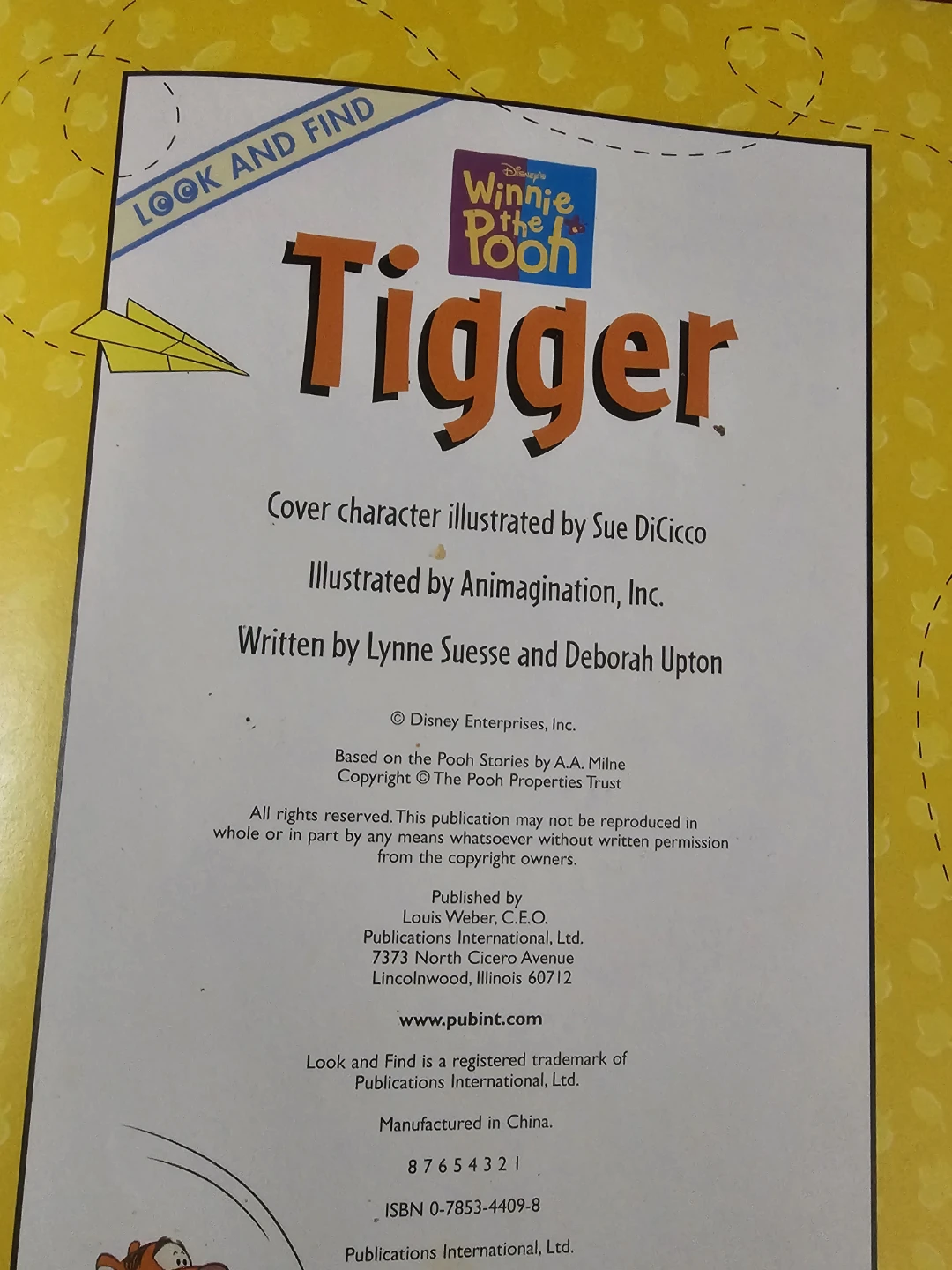 Disney Winnie the Pooh Tigger Look and Find Book - photo 2
